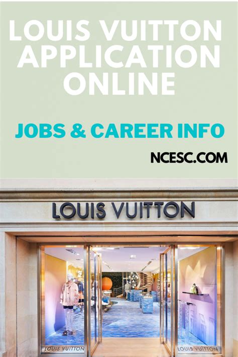 louis vuitton careers log in|louis vuitton employment opportunities.